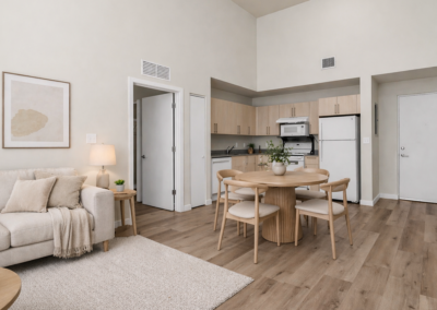 Old Dixie_Kitchen and Living Area furnished