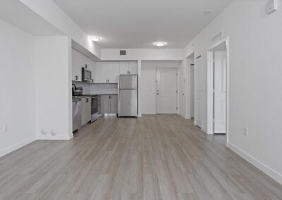 Park Apartments Living area and Kitchen and Entrance
