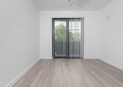 Park Apartments Interior Bedroom with Balcony
